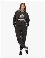 Cotton Rich Embroidered Logo Joggers