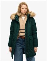 Hooded Longline Parka Coat