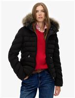Hooded Funnel Neck Puffer Jacket