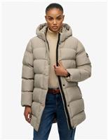 Hooded Longline Puffer Jacket