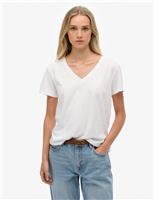 Cotton Rich V-Neck T-Shirt