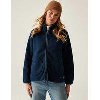 Regatta Frankie Borg Funnel Neck Zip Up Fleece Navy