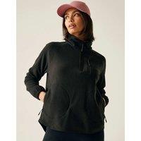 Regatta Frankie Half Zip Funnel Neck Fleece Black