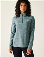 Sweethart Marl Funnel Neck Half Zip Fleece