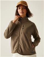 Regatta Frankie Zip Up Funnel Neck Fleece Brown
