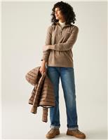 Sweethart Funnel Neck Half Zip Fleece