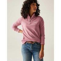 Regatta Sweethart Funnel Neck Half Zip Fleece Pink