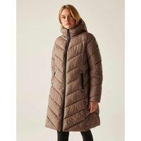 Regatta Anita Lightweight Longline Puffer Jacket Brown