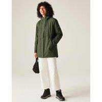 Regatta Brielly Waterproof Hooded Raincoat Green