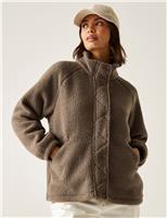 Emilica Borg Funnel Neck Zip Up Fleece