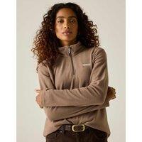 Regatta Sweethart Funnel Neck Half Zip Fleece Brown