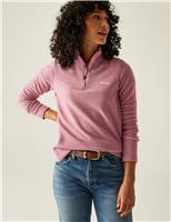 Regatta Sweethart Funnel Neck Half Zip Fleece Green