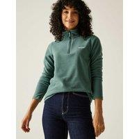 Regatta Sweethart Funnel Neck Half Zip Fleece Green