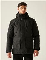 Marron Waterproof Hooded Parka Jacket