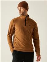 Regatta Thompson Half Zip Funnel Neck Fleece Light Grey