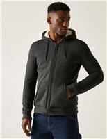 Regatta Naddle Jersey Fleece Lined Zip Up Hoodie Black