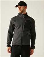Newhill Textured Hooded Zip Up Fleece