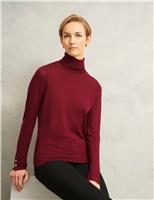 Pure Merino Wool Roll Neck Jumper