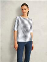 Pure Cotton Striped Top