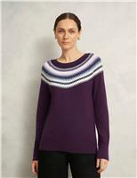Merino Wool Blend Fair Isle Jumper
