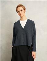 Merino Wool Rich Textured Cardigan
