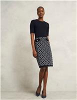 Printed Knee Length Skater Dress