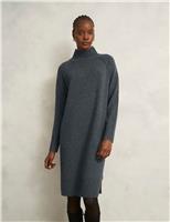 Merino Wool Rich Textured Jumper Dress
