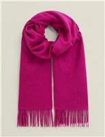 Pure Wool Fringed Scarf