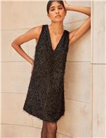 Tinsel Mini Shift Dress