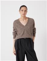 Wool Blend V-Neck Jumper