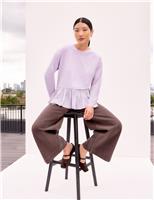 Pure Cotton Relaxed Peplum Top