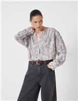 Snake Print Blouse