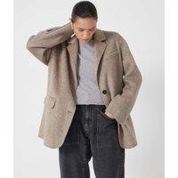 HUSH Pure Wool Double Faced Blazer Oatmeal