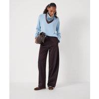HUSH Cotton Blend Barrel Leg Joggers Dark Brown