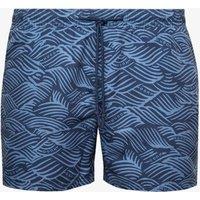 Hugo Printed Swim Shorts Blue Mix