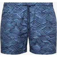 Hugo Printed Swim Shorts Blue Mix