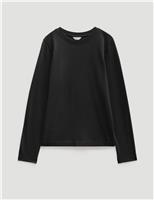 Pure Cotton Slim Fit Long Sleeve T-Shirt