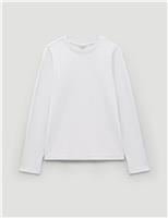 Pure Cotton Slim Fit Long Sleeve T-Shirt