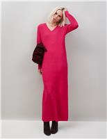 Cotton Blend Midaxi Jumper Dress