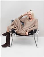 Cotton Blend Midaxi Jumper Dress