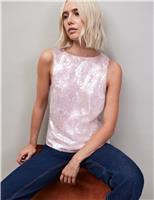 Sparkly Sequin Shell Top