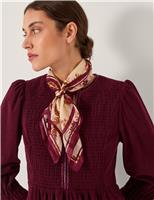 Pure Silk Floral Square Scarf