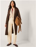 Suedette Trench Coat