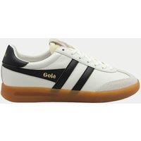 Gola Women's Cyclone Leather Stripe Trainers White Mix