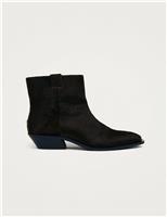 Syd Leather Cuban Heel Ankle Boots