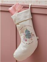 Pink Christmas Cream Stocking
