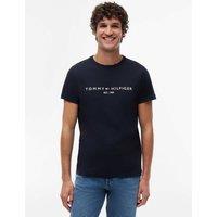 Tommy Hilfiger Pure Cotton Crew Neck T-Shirt Navy