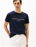 Tommy Hilfiger Pure Cotton Crew Neck T-Shirt Navy