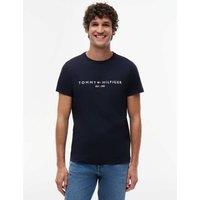 Tommy Hilfiger Pure Cotton Crew Neck T-Shirt Navy
