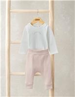 2pc Cotton Rich Print Bodysuit & Leggings Set (0-9 Mths)